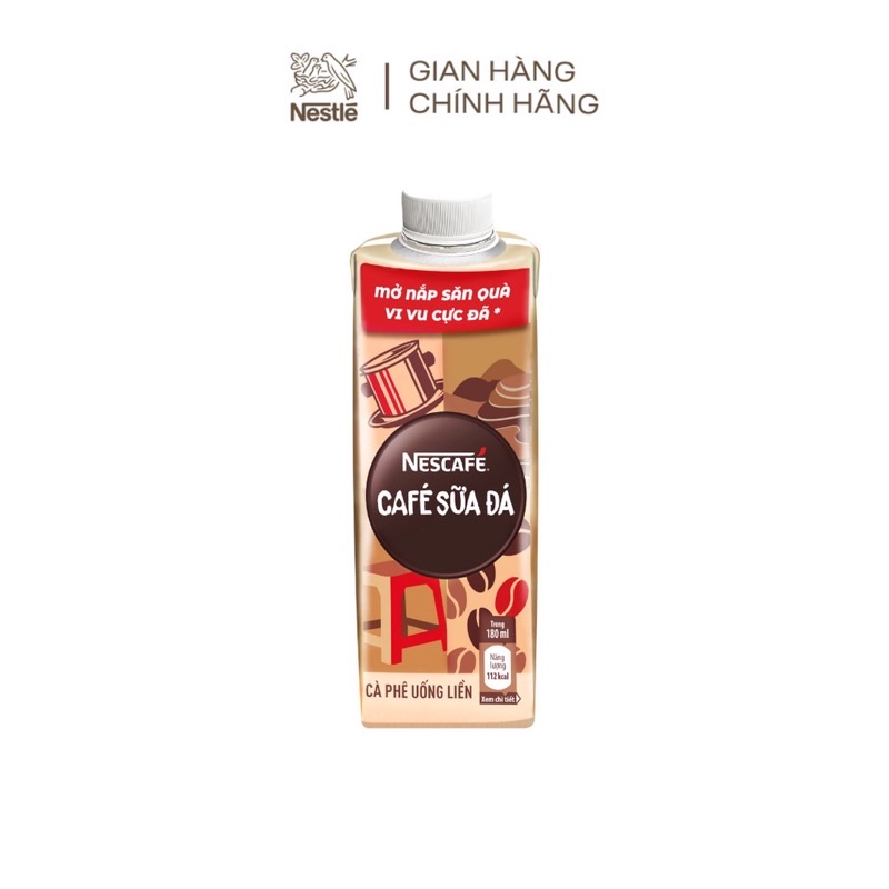 Thùng cafe sữa đá pha sẵn nestle  date mới nhất 2024