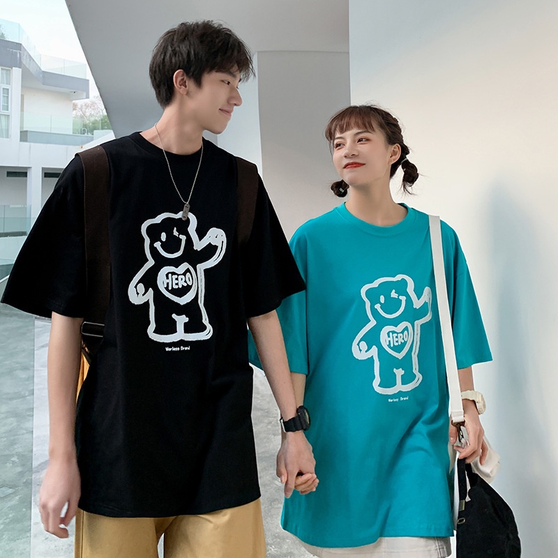 áo thun phông rộng tay lỡ UNISEX nam nữ free size 42-70kg