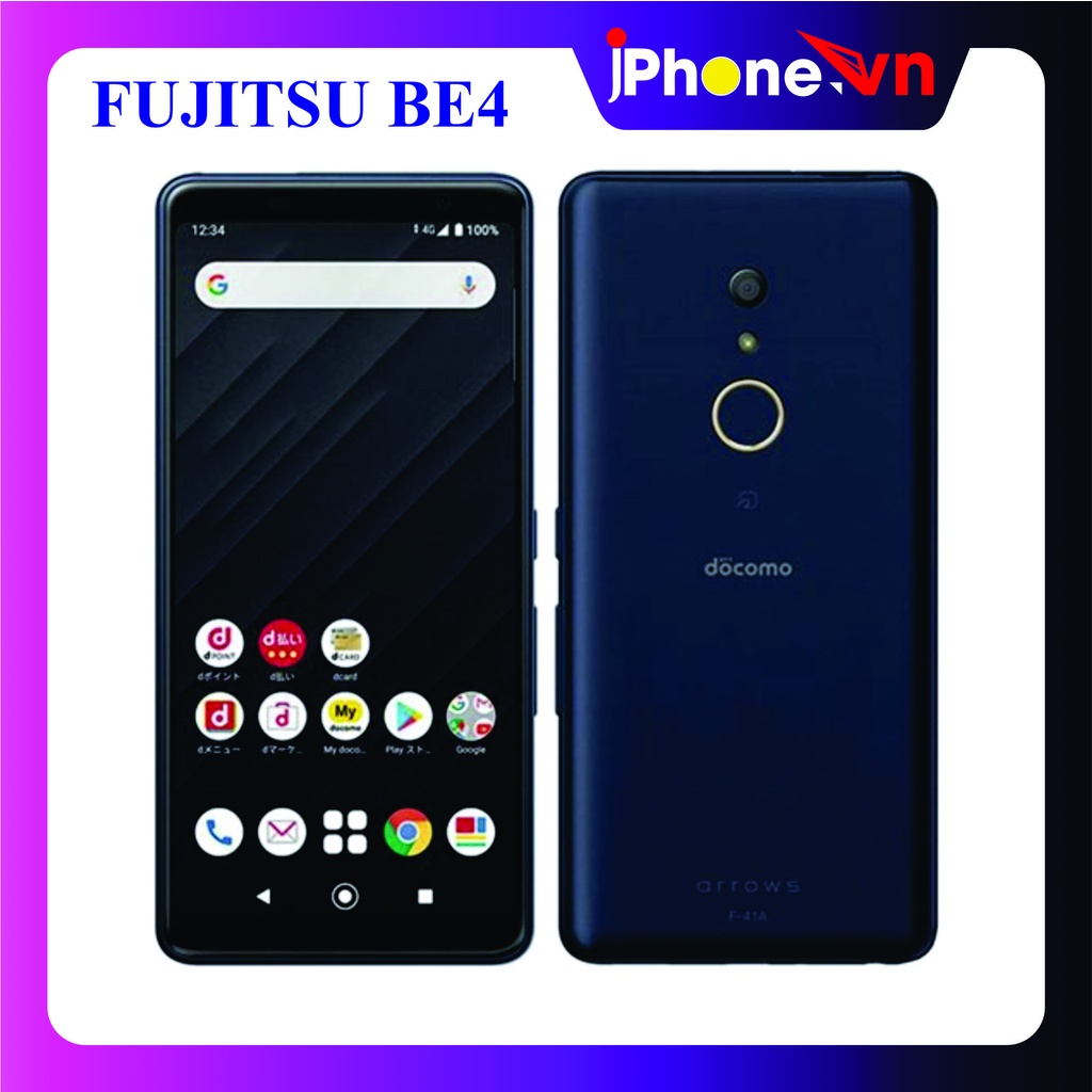 Điện thoại Fujitsu Arrows Be4 nhỏ gọn cấu hình tốt, vân tay 1 chạm Japanese quality