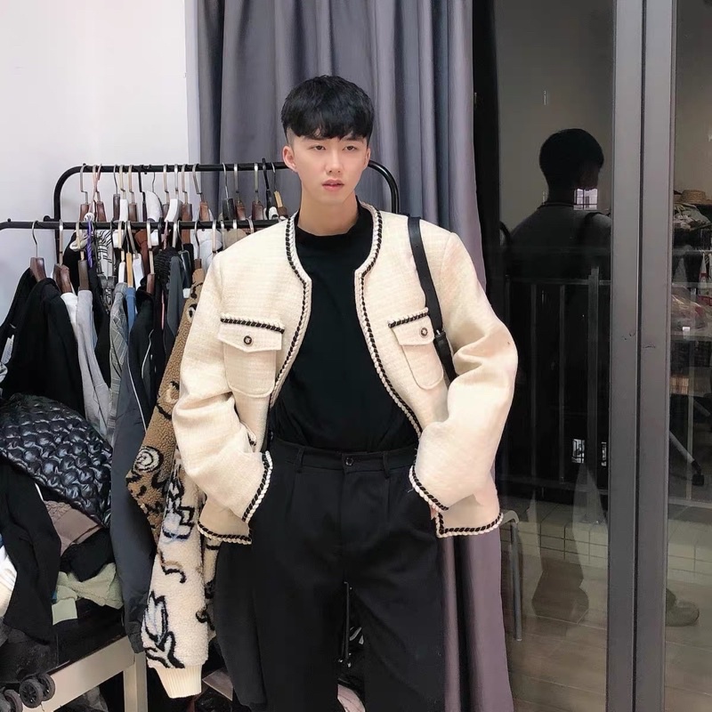 ÁO KHOÁC DẠ TWEED NAM PHONG CÁCH TRẺ TRUNG |TAHISHOP|