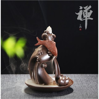 Thác khói trầm hương Cá chép vượt vũ môn