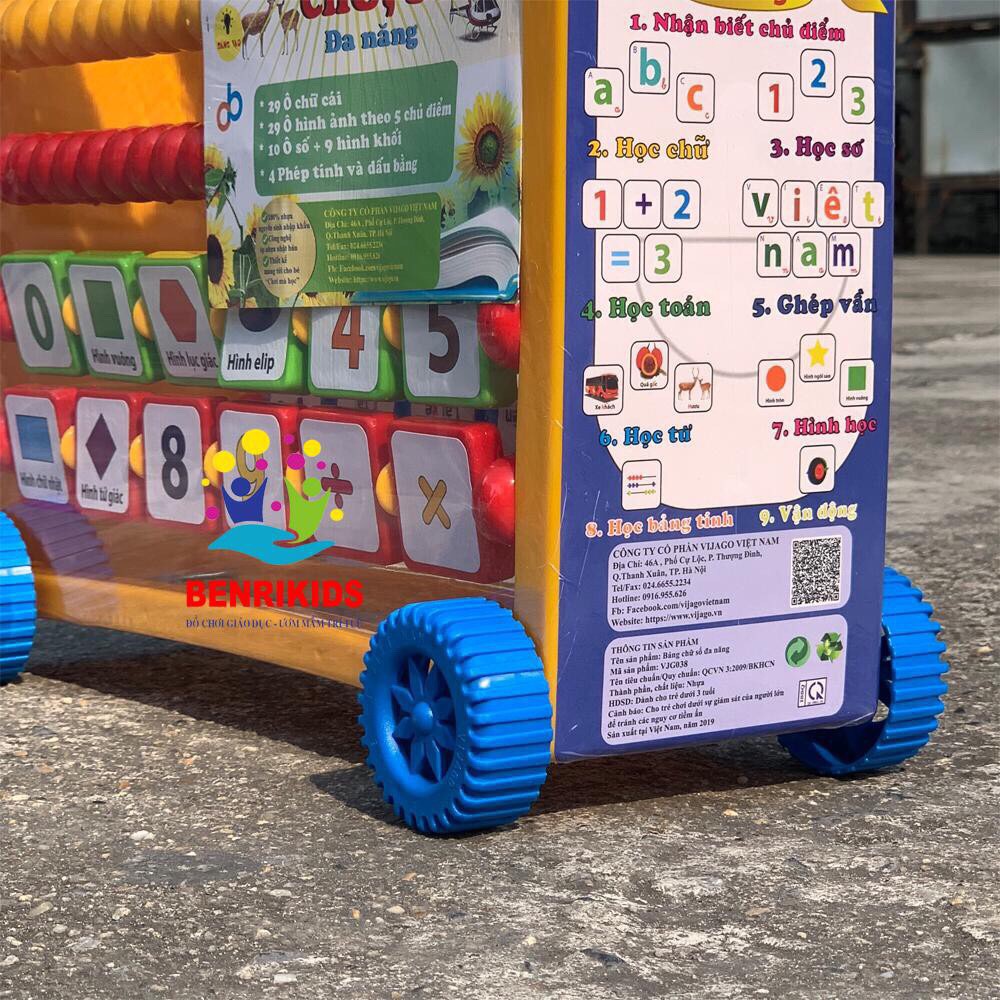 DORAEMON-Bảng Chữ Cái Và Số Đa Năng 9 Trong 1 Cho Bé Phát Triển Hàng Việt Nam