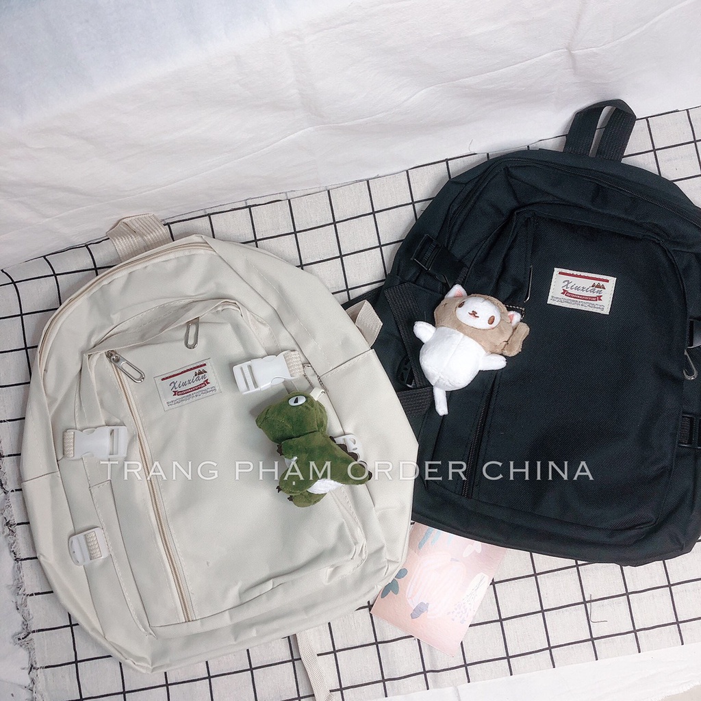 Balo Nữ Đi Học Chống Thấm Nước Giá Rẻ, Ba Lô Kèm Móc Khoá Cute