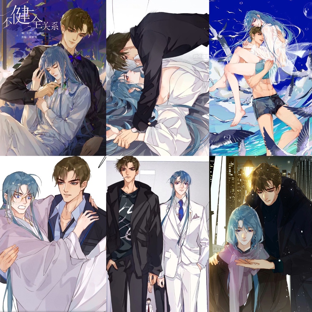 (A4) Poster in hình MỐI QUAN HỆ KHÔNG HOÀN HẢO manhua anime chibi treo trường xinh xắn