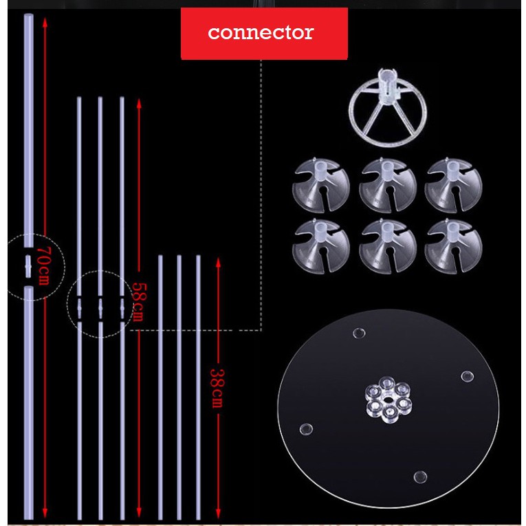 Bộ chân đế gắn bong bóng trang trí tiệc cưới/sinh nhật