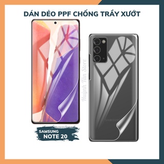 Dán dẻo PPF samsung note 20 trong suốt hoặc nhám chống bám vân tay bảo vệ điện thoại mua 1 tặng 1 huỳnh tân store