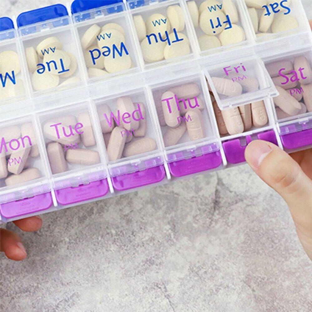 Hộp Đựng Thuốc Viên Có Nút Nhấn Chống Nước Tiện Dụng