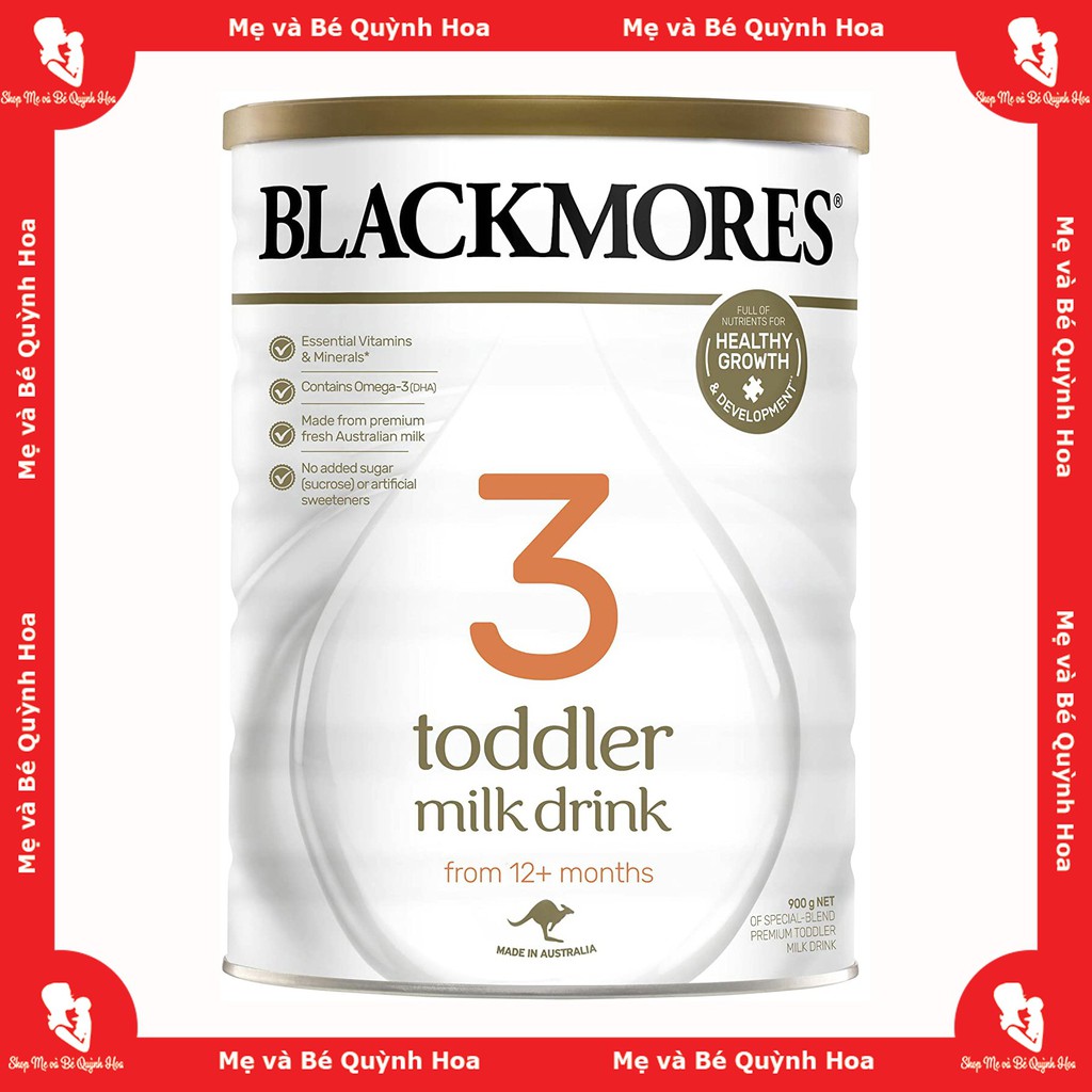 Sữa Blackmore Úc [CHÍNH HÃNG] tăng cân cho bé / Sữa Blackmores số 3, 900g - [CÓ TEM PHỤ TIẾNG VIỆT]
