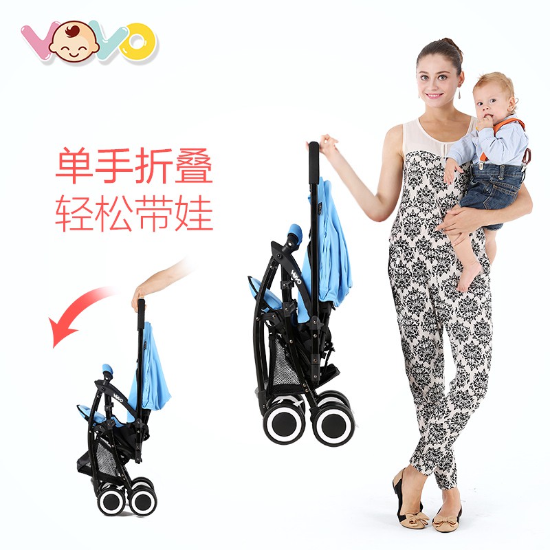 [MODEL-2019] Xe đẩy Vovo travel 2 chiều 3 tư thế