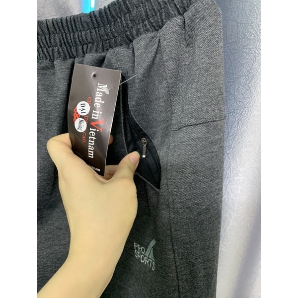 (Dáng bo và suông) Quần nỉ size to trên 70kg chất đẹp