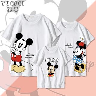 Áo Thun In Hình Chuột Mickey Xinh Xắn Cho Gia Đình