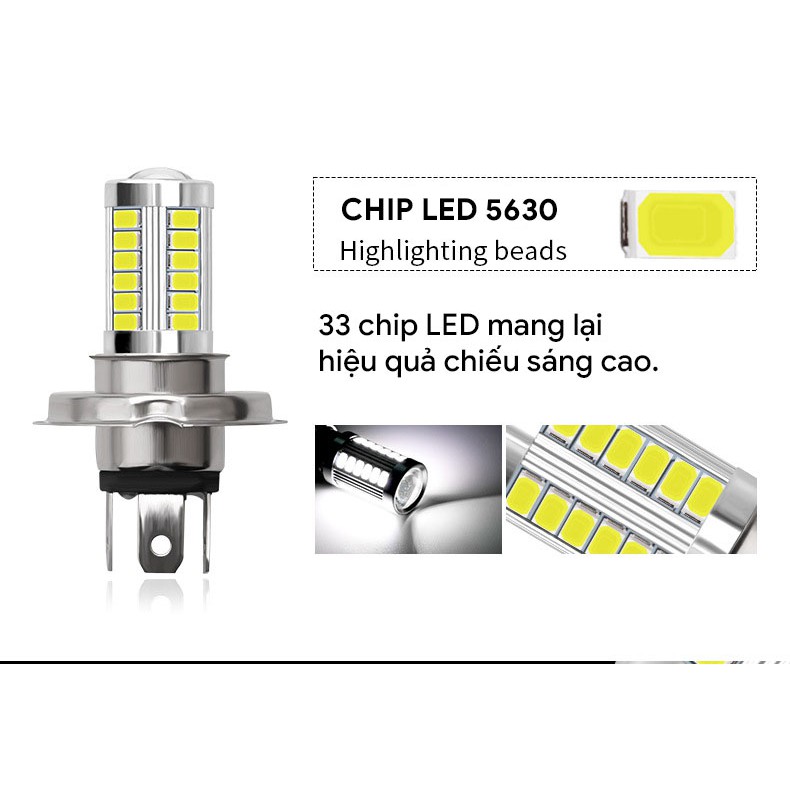 Đèn LED xe chân  H4 H5630-33