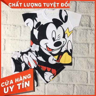 [FREE SHIP] Bộ quần áo thun trẻ em [ HỖ TRỢ ĐỔI SIZE ] in hình CHUỘT MICKEY [RẺ ĐẸP]