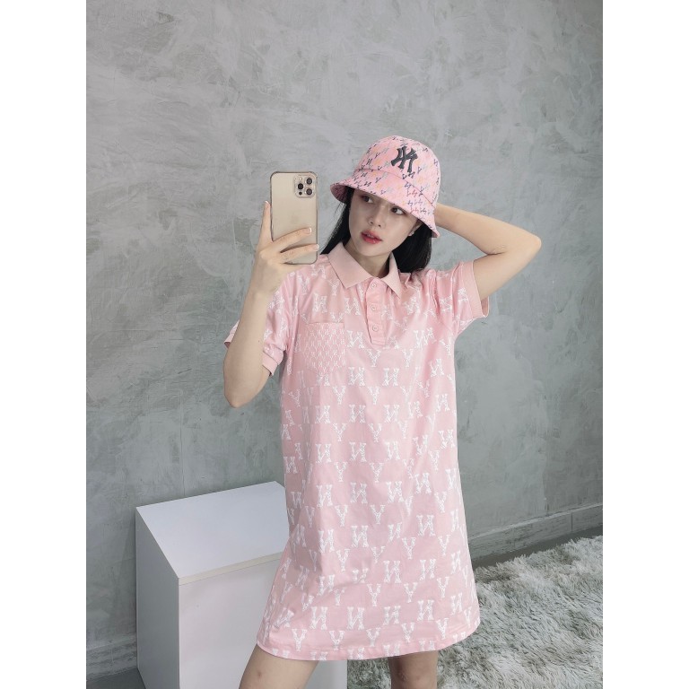 (HÀNG XUẤT XỊN) Mũ bucket hồng N06 M//L//B MONOGRAM RAINBOW DOME HAT PINK Made in Viet/nam full tem tag One size