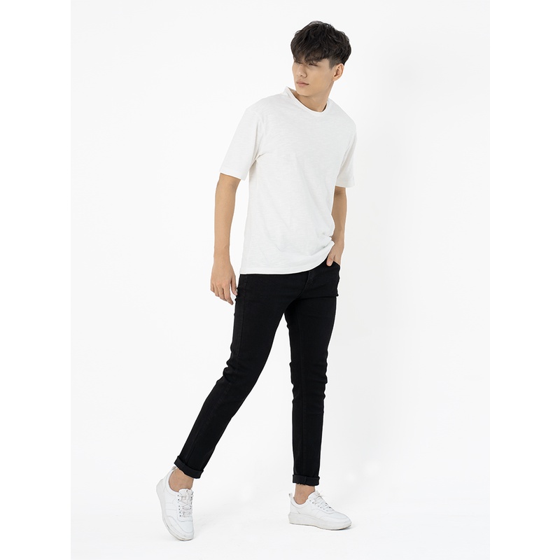 Quần quần jean nam đen trơn cao cấp ống côn co giãn Tulibs DN01 | BigBuy360 - bigbuy360.vn