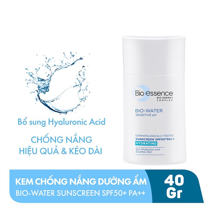 Kem chống nắng cho mặt Bio-Essence Bio-Water 40ml- NPP AN NHIÊN