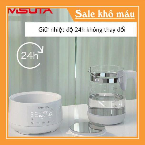 [sx63]  HG2810  BÌNH ĐUN NƯỚC PHA SỮA GIỮ NHIỆT MISUTA 1200ML (store.gaugau)