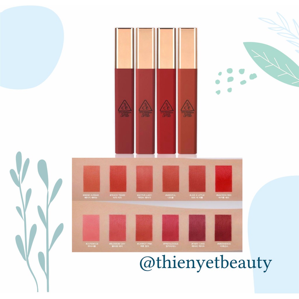 Son kem siêu lì , mịn môi CLOUD LIP TINT 2019