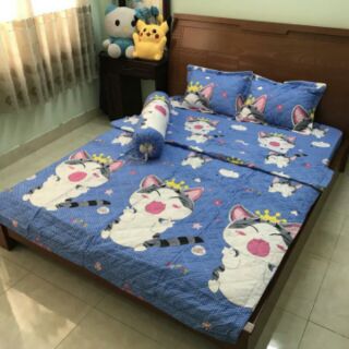 Bộ gra mền cotton poly 5 món cao cấp