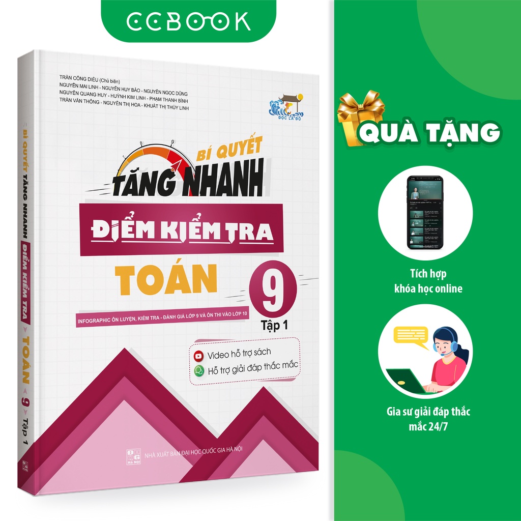 Sách - Bí Quyết Tăng Nhanh Điểm Kiểm Tra Toán 9 Tập 1