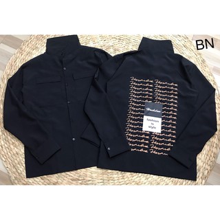 Áo sơ mi túi ngực in lưng_BNG0935