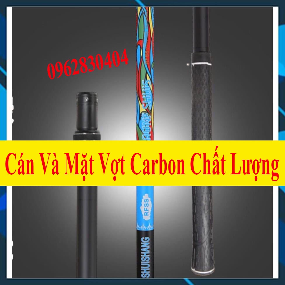 Cán Và Mặt Vợt Cá Carbon 35cn - 40cm- 45cm Đại Lý Đồ Câu Cá vành tròn chuyên dụng câu đơn câu đài