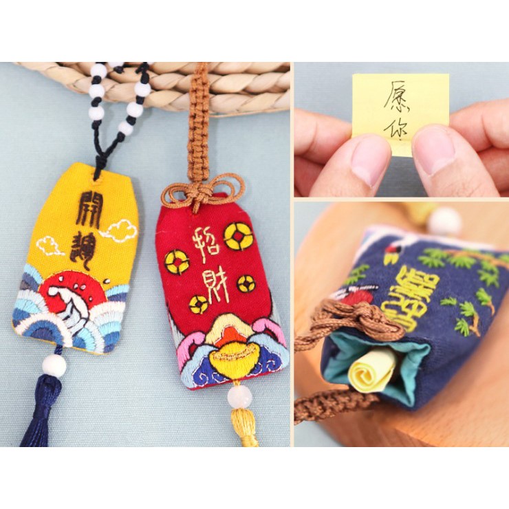 [ CÓ SẴN ] DIY / BỘ KIT TỰ THÊU TÚI THƠM OMAMORI - AURORA SHOP