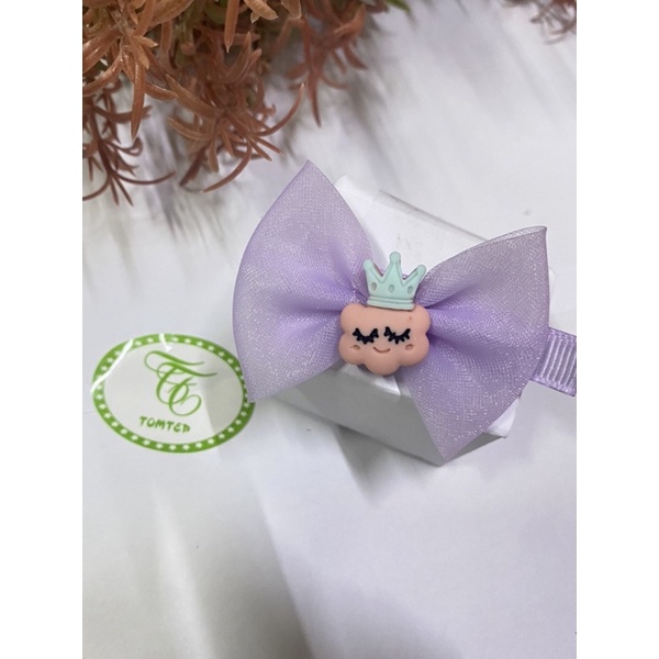 Kẹp Tóc Voan Hoạ Tiết Trái Cây Nhiều Màu Sắc