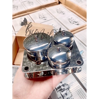BỘ 3 KHAY INOX