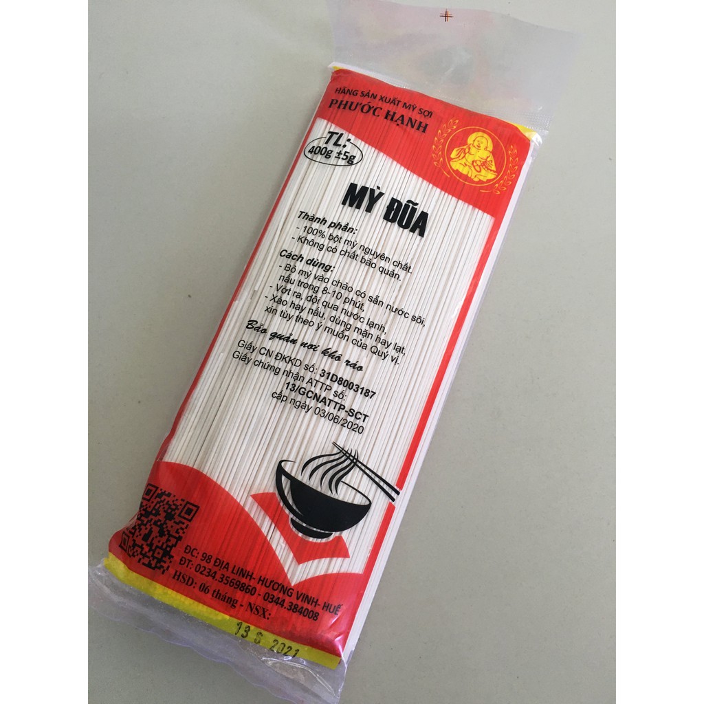 Mỳ đũa Phước Hạnh 400gr - Đặc sản Huế | BigBuy360 - bigbuy360.vn