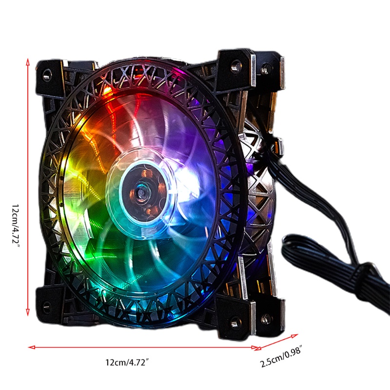 Quạt tản nhiệt CPU có đèn LED 4.72 inch không gây tiếng ồn