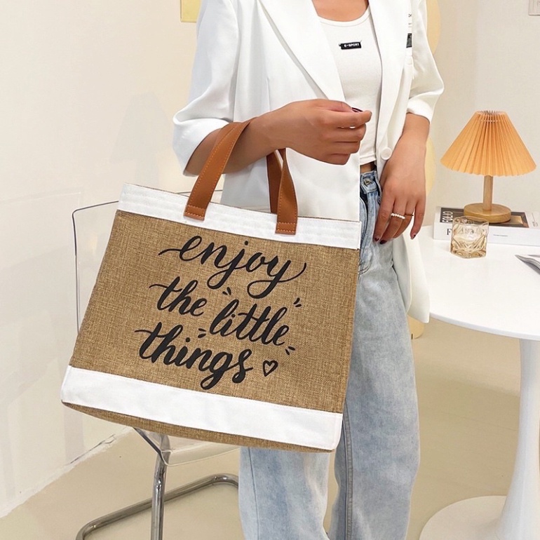 Túi Cói Đi Biển Mẫu Mới 2022 Enjoy The Little Things
