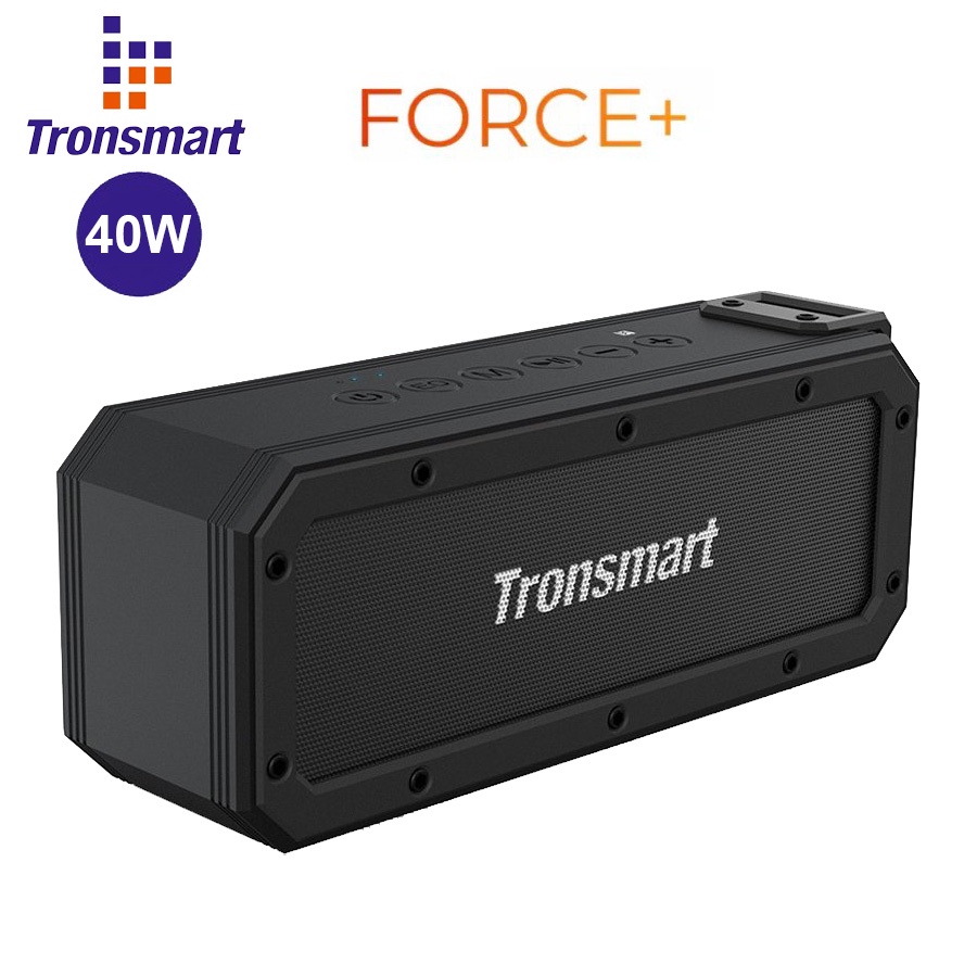 Tronsmart Element Force+ Loa Bluetooth 5.0 Công suất 40W Hỗ trợ TWS ghép đôi 2 loa 3 chế độ EQ đa dạng, Chống nước IPX7