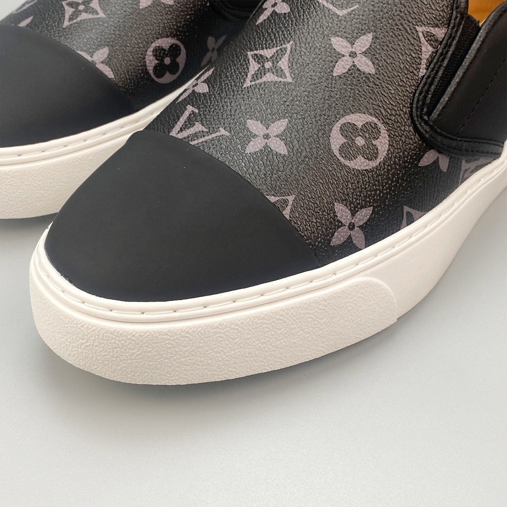 Giày Lười Nam Slipon  LV D26  - Giày Nam Đẹp In hoạ tiết