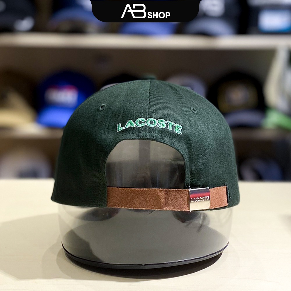 Mũ Lưỡi Trai Lacoste Cao Cấp Màu Xanh Rêu Phối Logo Thời Trang AB-30204
