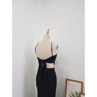 Set áo yếm và chân váy lụa
