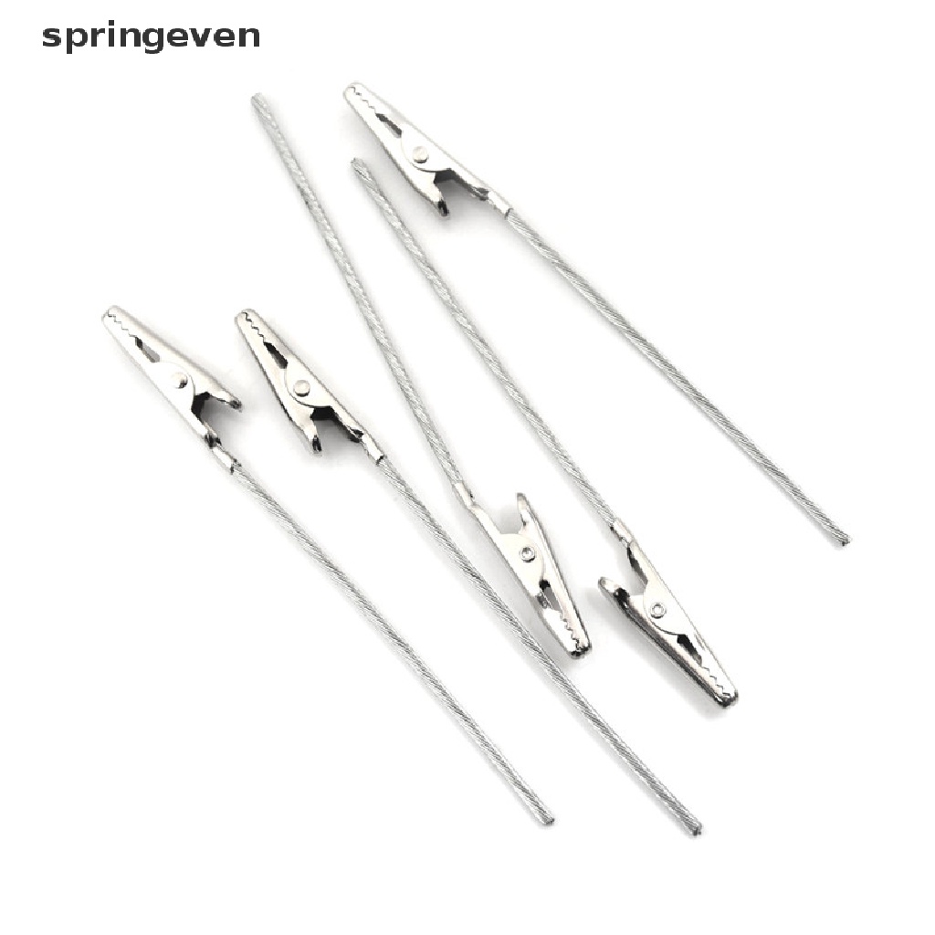 Bộ 10 Kẹp Cá Sấu Kim Loại Dài 10cm Cách Điện