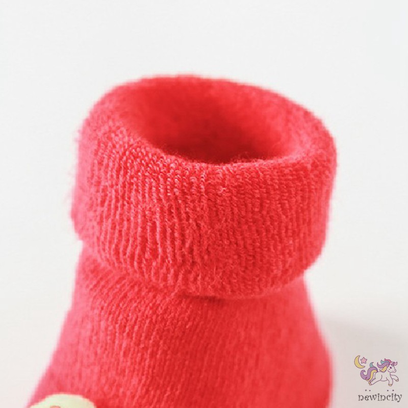 Tất Dày Giữ Ấm Màu Trơn Tùy Chọn Thời Trang Cho Bé Từ 0 - 3 Tuổi