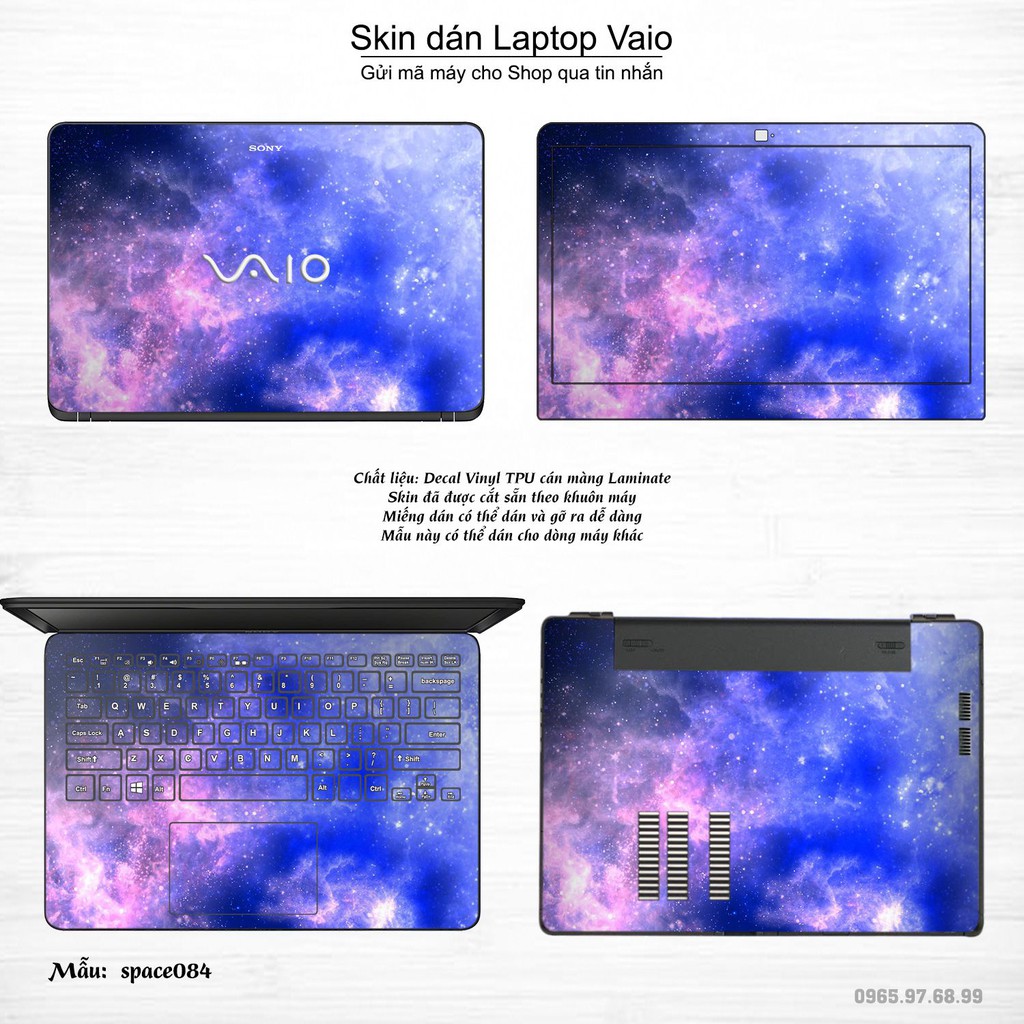 Skin dán Laptop Sony Vaio in hình không gian _nhiều mẫu 14 (inbox mã máy cho Shop)