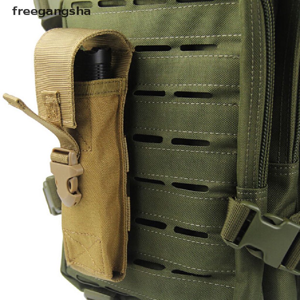 [FREG] 1PC Flashlight Holder Case Holster Tactical Flashlight Pouch For Camping FDH
