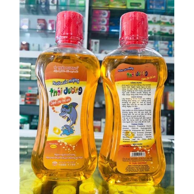 Nước súc miệng Thái Dương (dành cho trẻ em) 250ml