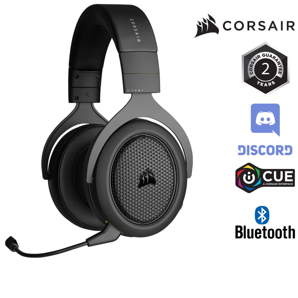 [Mã ELMALL300 giảm 7% đơn 500K] Tai nghe Corsair HS70 Bluetooth (CA-9011227-AP) | BigBuy360 - bigbuy360.vn