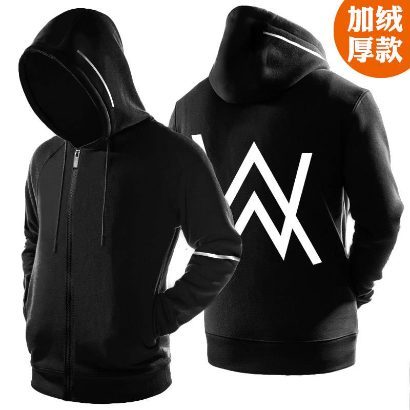 Alan Walker Áo Len Nhung Mờ Dành Cho Nam Và Nữ#39; s Áo hoodie Alan Walker Áo Khoác Nước DJ Khối Lập Phương Mới
