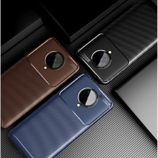 Ốp điện thoại Silicon sợi carbon mềm bảo vệ cho Xiaomi Poco F2 Pro