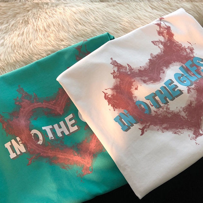 Áo Thun Dáng Rộng Ngắn Tay Thời Trang Mùa Hè Hàn Quốc Dành Cho Nữ 2022