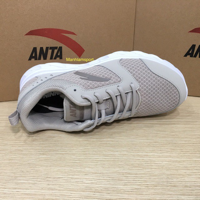 [Tặng tất] Giày chạy bộ Anta R-5581 Ghi đi nhẹ, êm, vải mềm, da chống nước, bảo hành 2 tháng, đổi mới trong 7 ngày