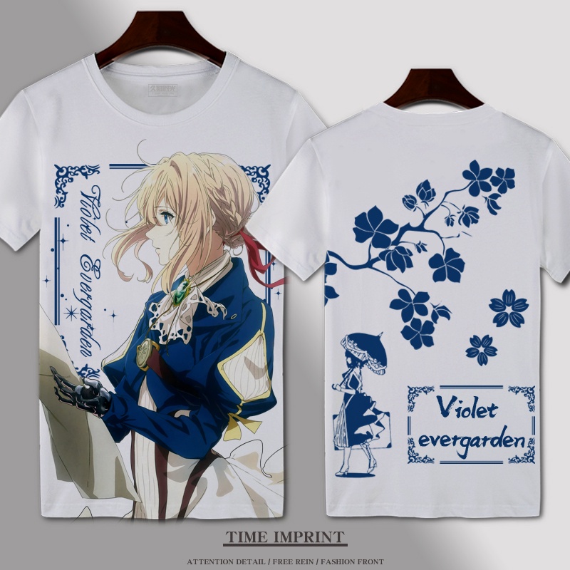 Áo Thun Ngắn Tay Họa Tiết Violet Evergarden Violet Evegarden Thời Trang Cho Học Sinh