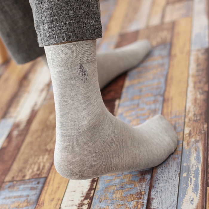 Tất (vớ) cao cổ PIERPOLO màu trơn chất liệu cotton cao cấp co giãn linh hoạt, mang êm chân rất thích và thấm hút tốt