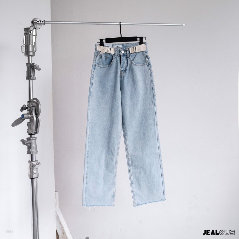 Quần dài jeans dây đũi be cạp 5564