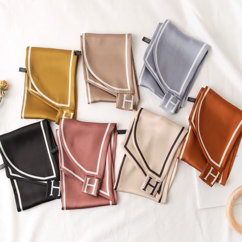 Khăn choàng GAVINBROWN chất liệu lụa tốt in hoa văn 2 mặt dễ phối y phục